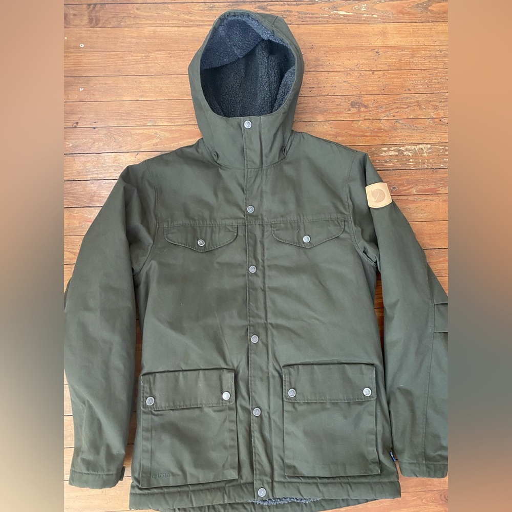 Fjallraven Men’s Greenland Winter Jacket Small Green G-1000 - Picture 2 of 11